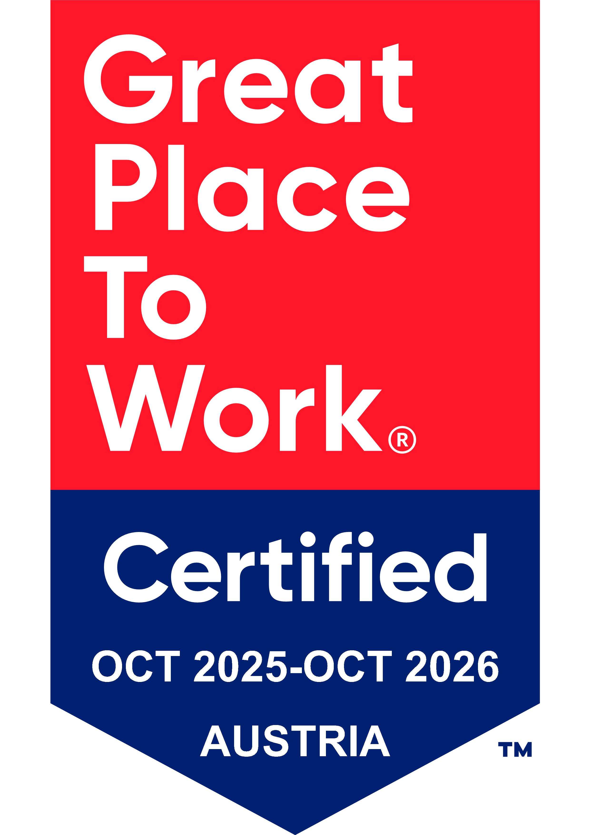 Great Place to Work - Certificate